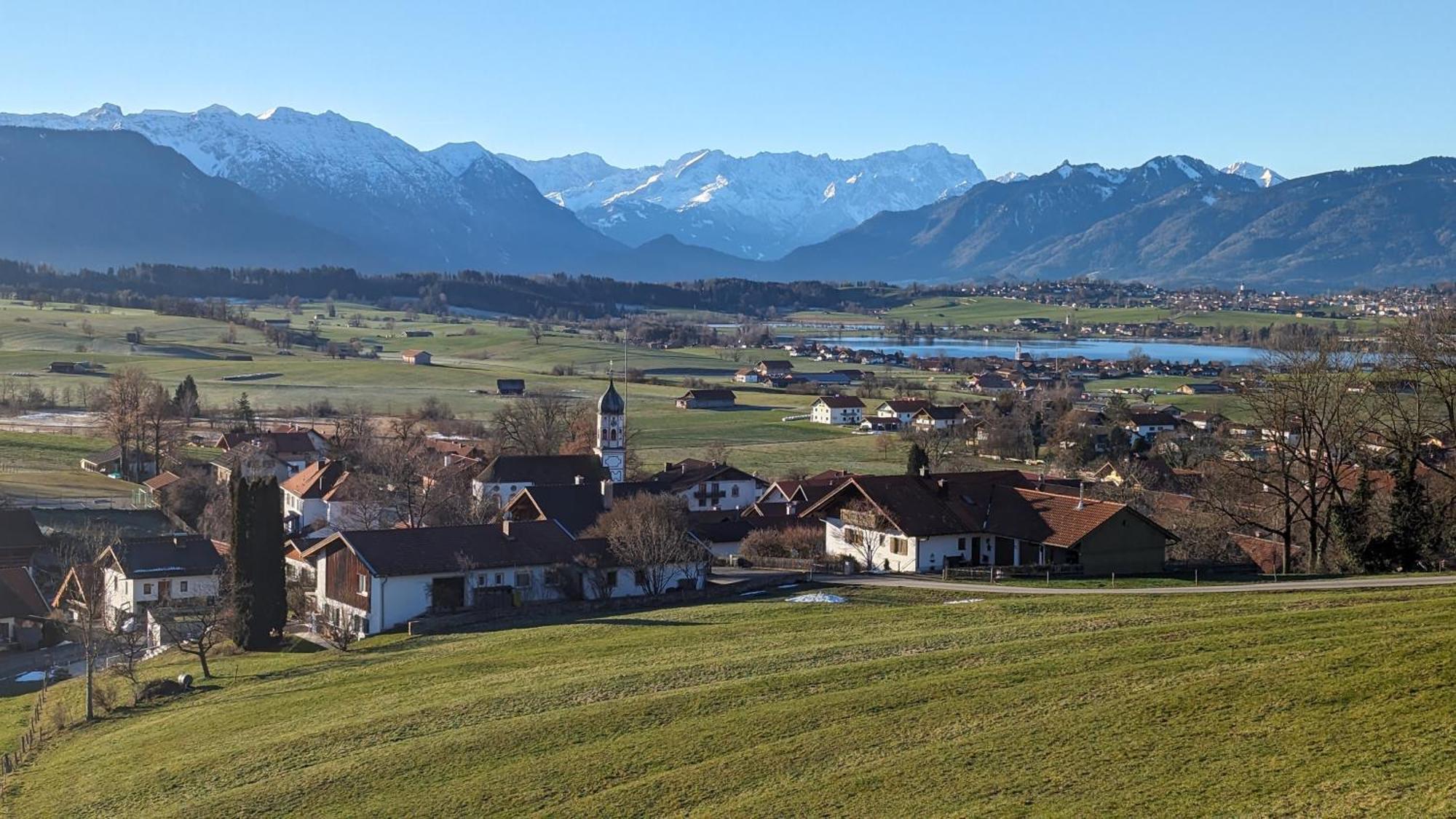 Liboria I Traumhafte Ferienwohnung In Aidling Am Riegsee Mit Atemberaubendem Panoramablick! Buitenkant foto